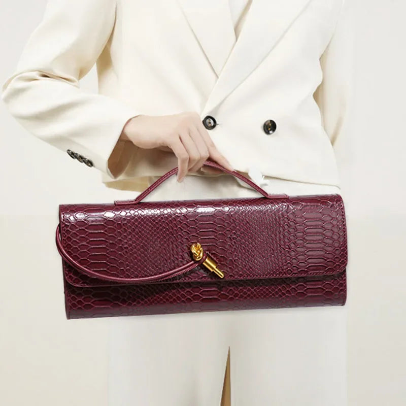 Pochette imprimé serpent Sammi