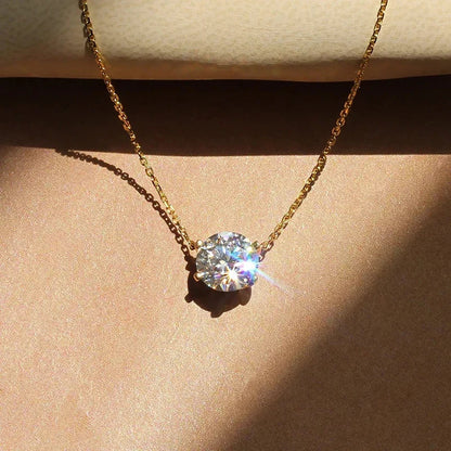 NAIA | Collier solitaire élégant en cristal