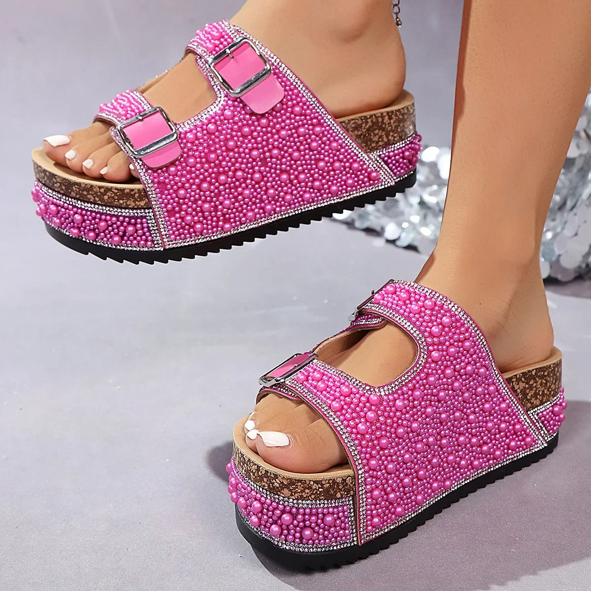 Sandales Isabelle perle