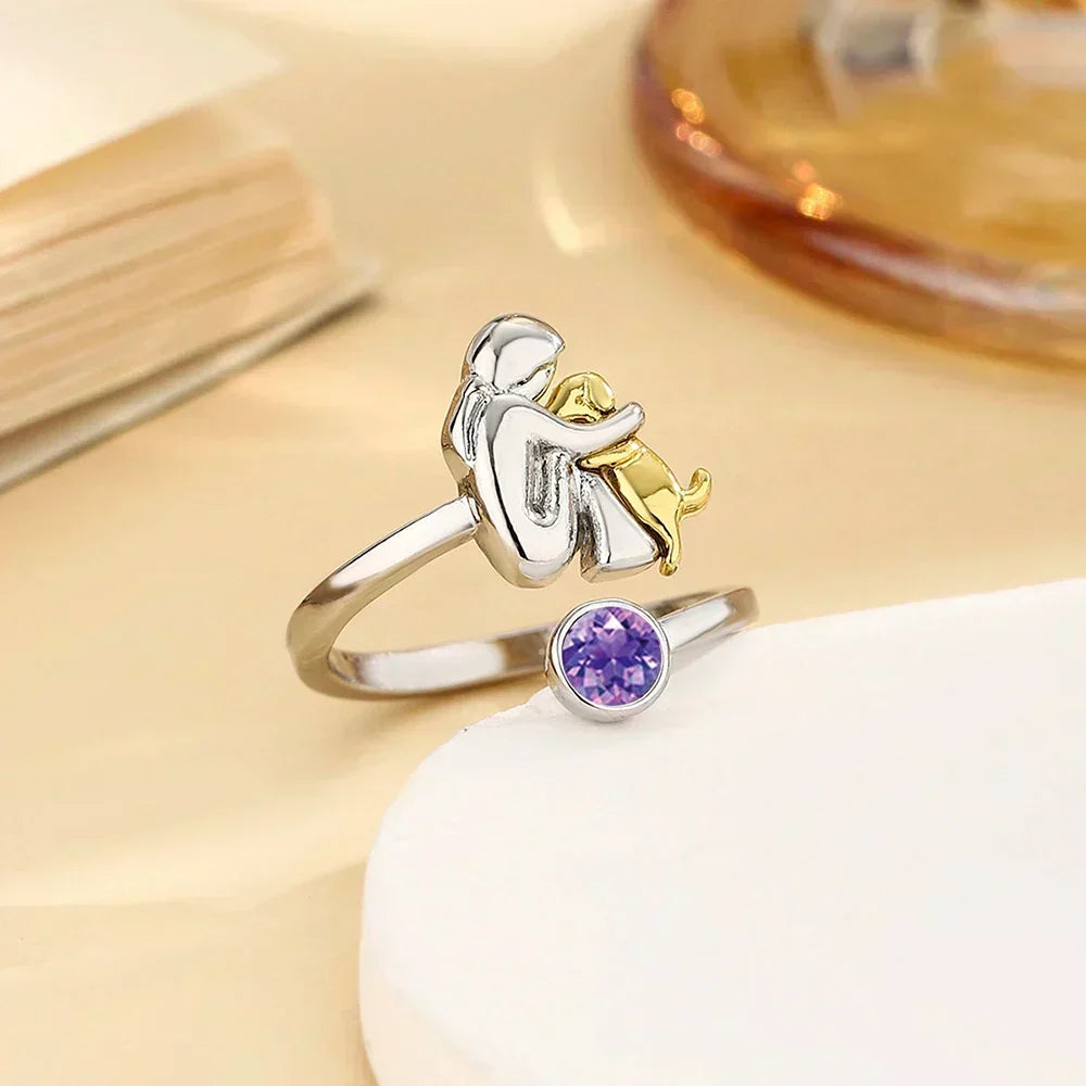 ROSE | Bague icône chien