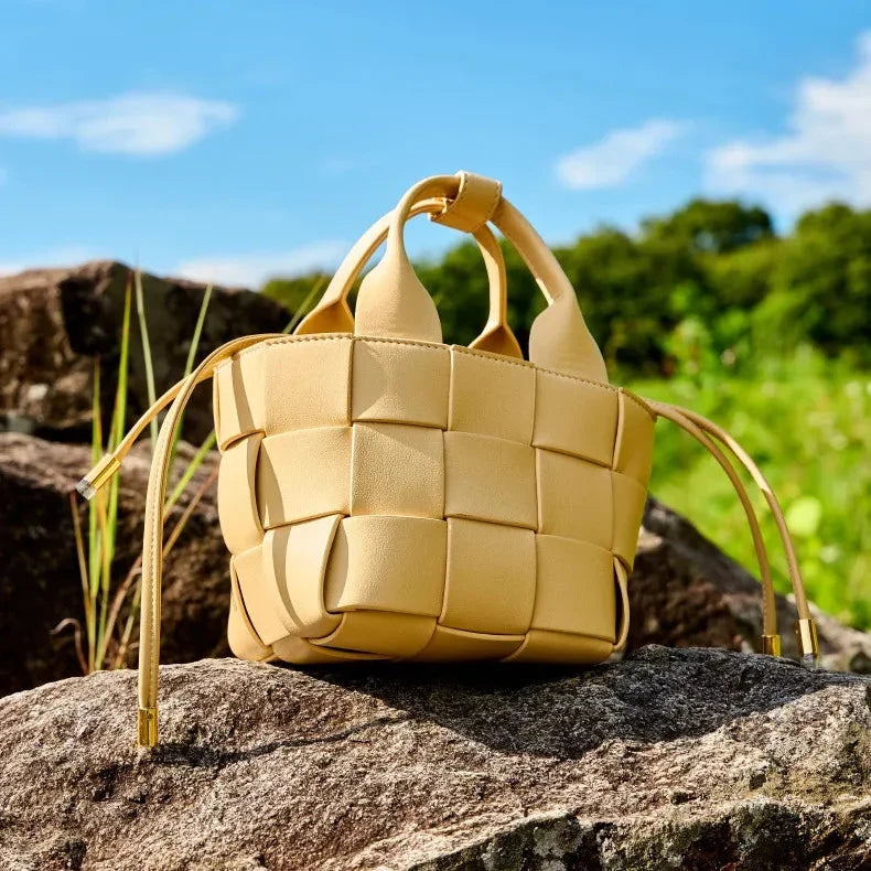 Mini sac panier tressé Wynn