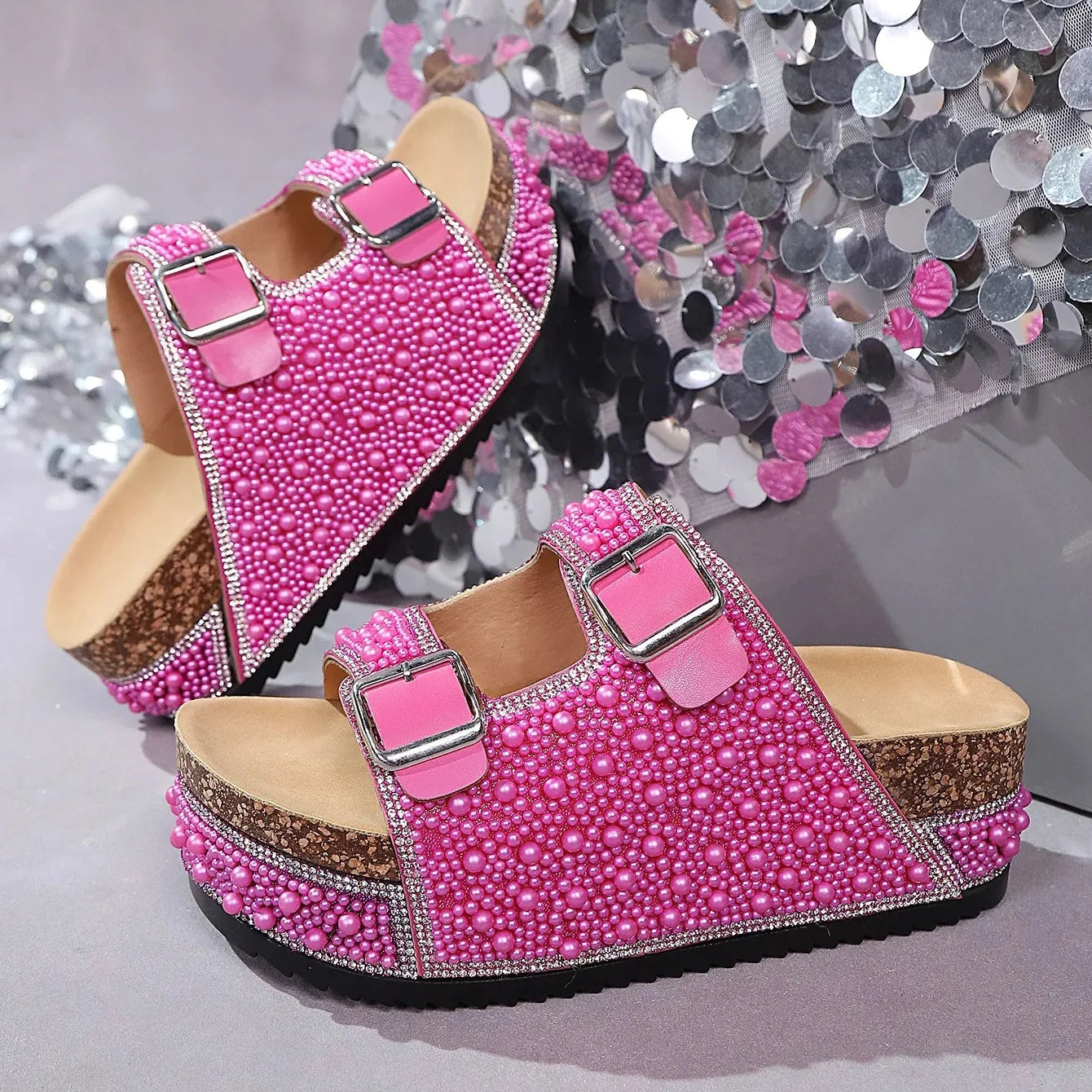 Sandales Isabelle perle