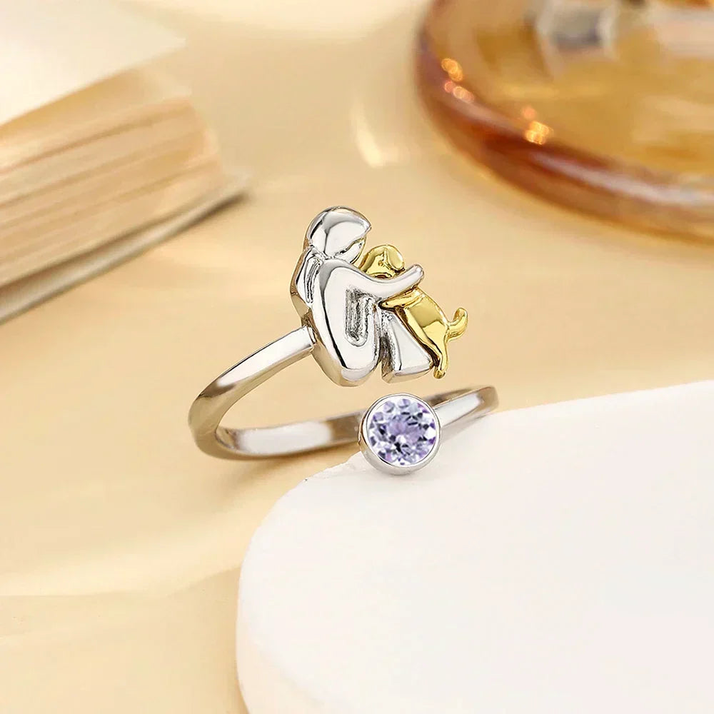 ROSE | Bague icône chien