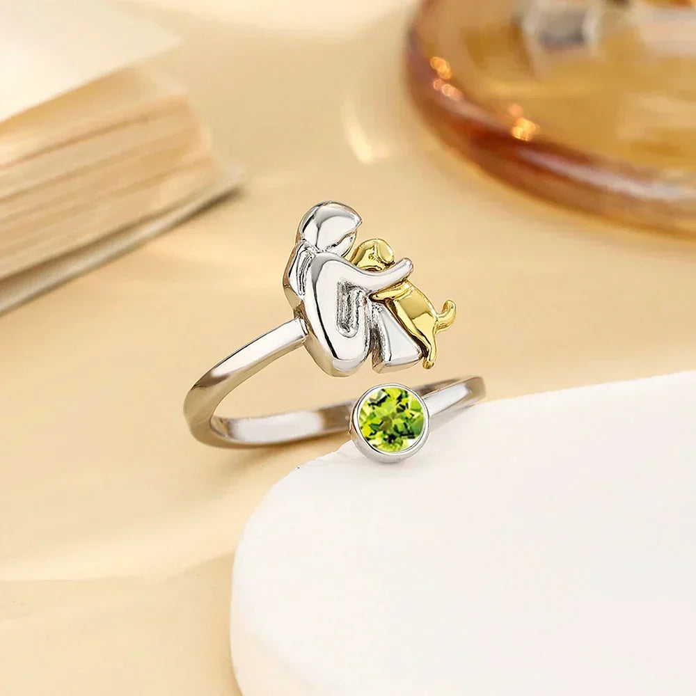 ROSE | Bague icône chien