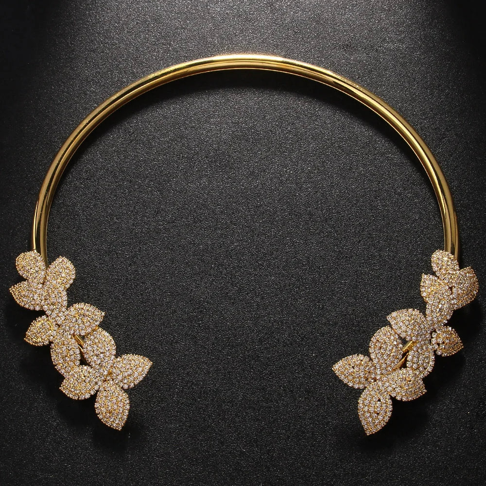 MARGARITA | Collier élégant fleur en cristal