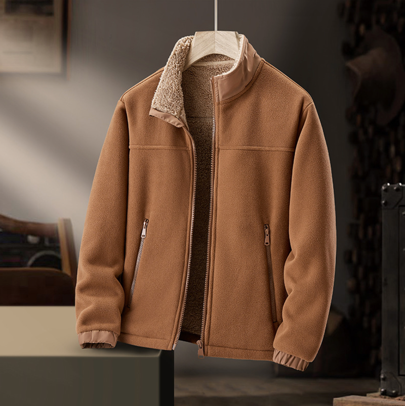Grayson | Veste zippée à col peluche