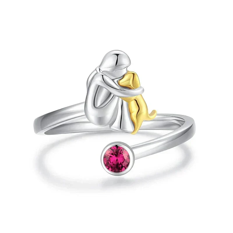 ROSE | Bague icône chien
