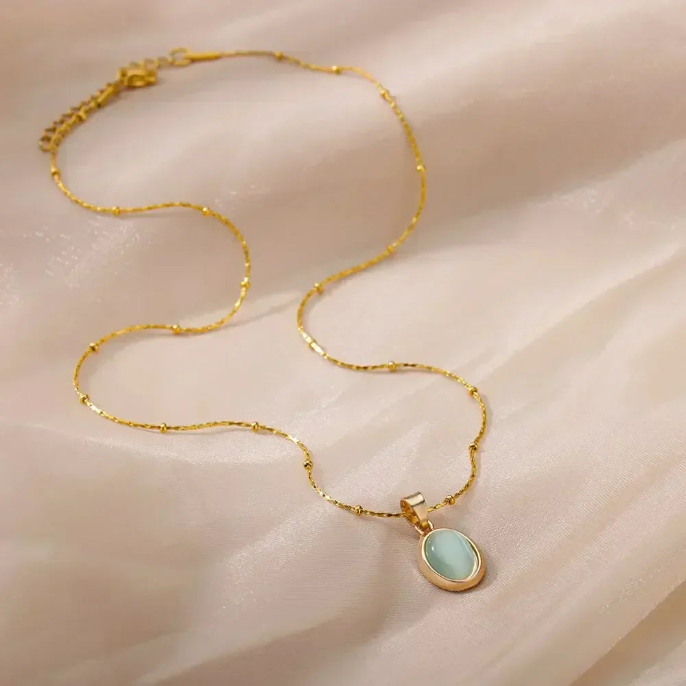 OPALINA | Collier pendentif goutte d'opale