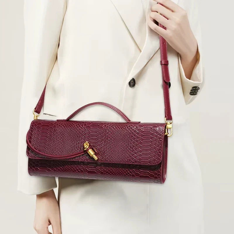 Pochette imprimé serpent Sammi