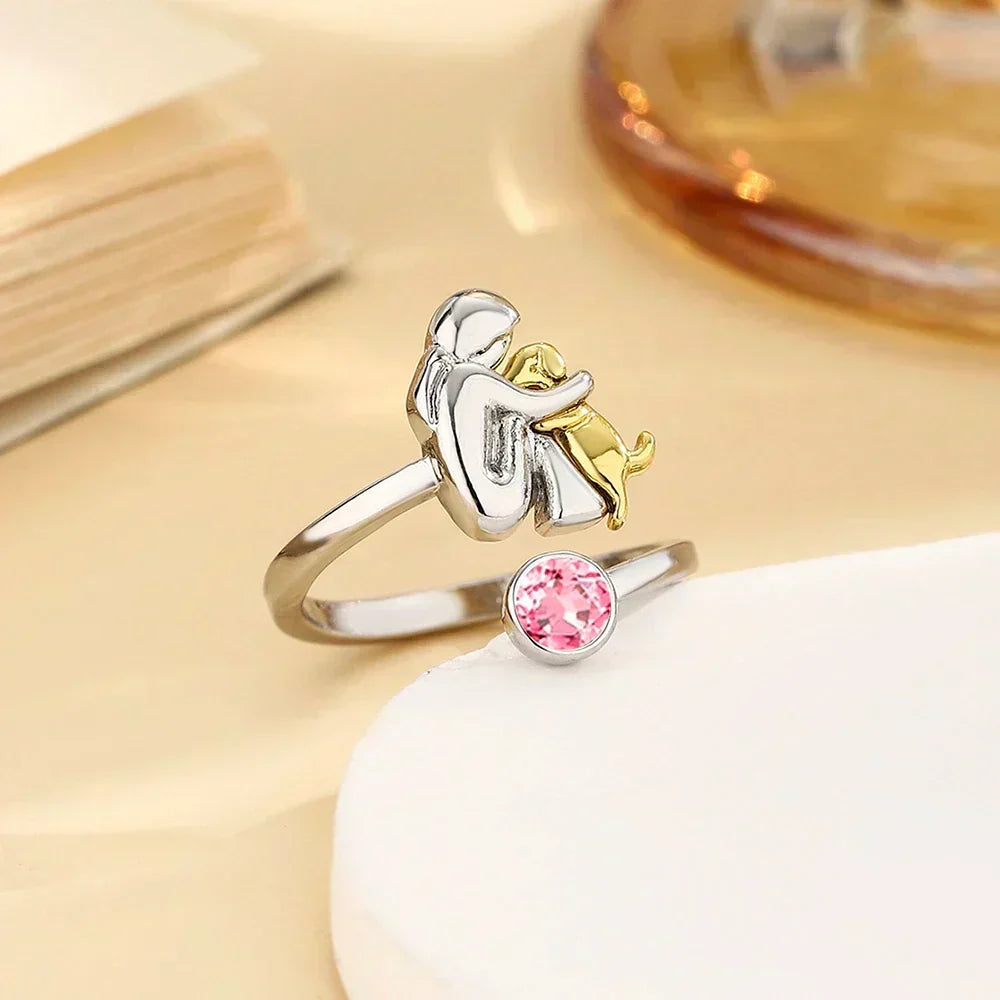ROSE | Bague icône chien