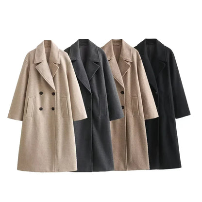 Manteau d'hiver long et chaud