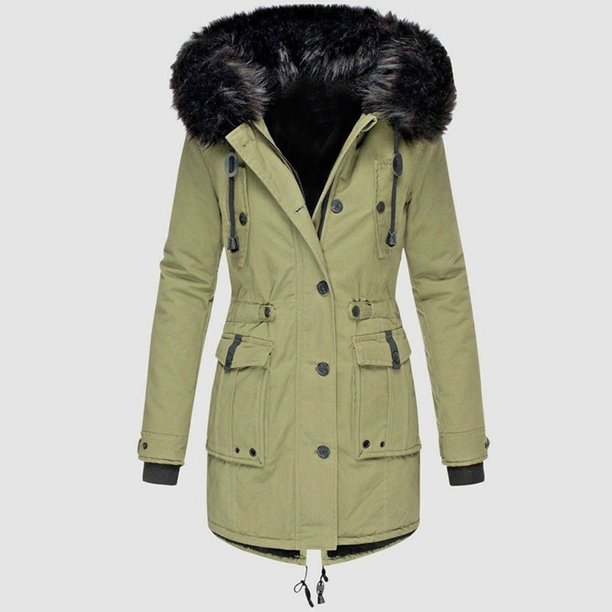 Manteau d'hiver chaud et élégant