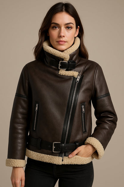 Trench-coat long croisé ceinturé