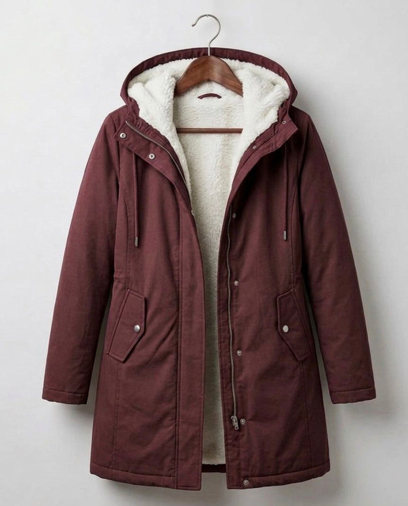Manteau d'hiver matelassé à capuche