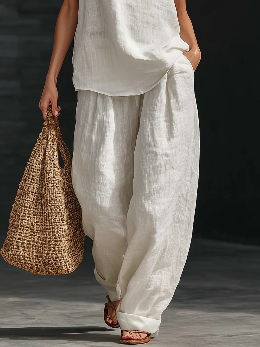 Zoe | Haut sans manches et pantalon large
