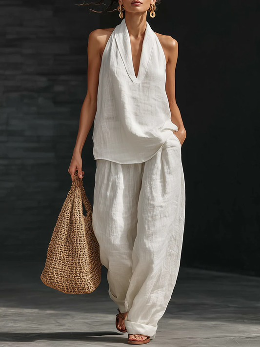 Zoe | Haut sans manches et pantalon large