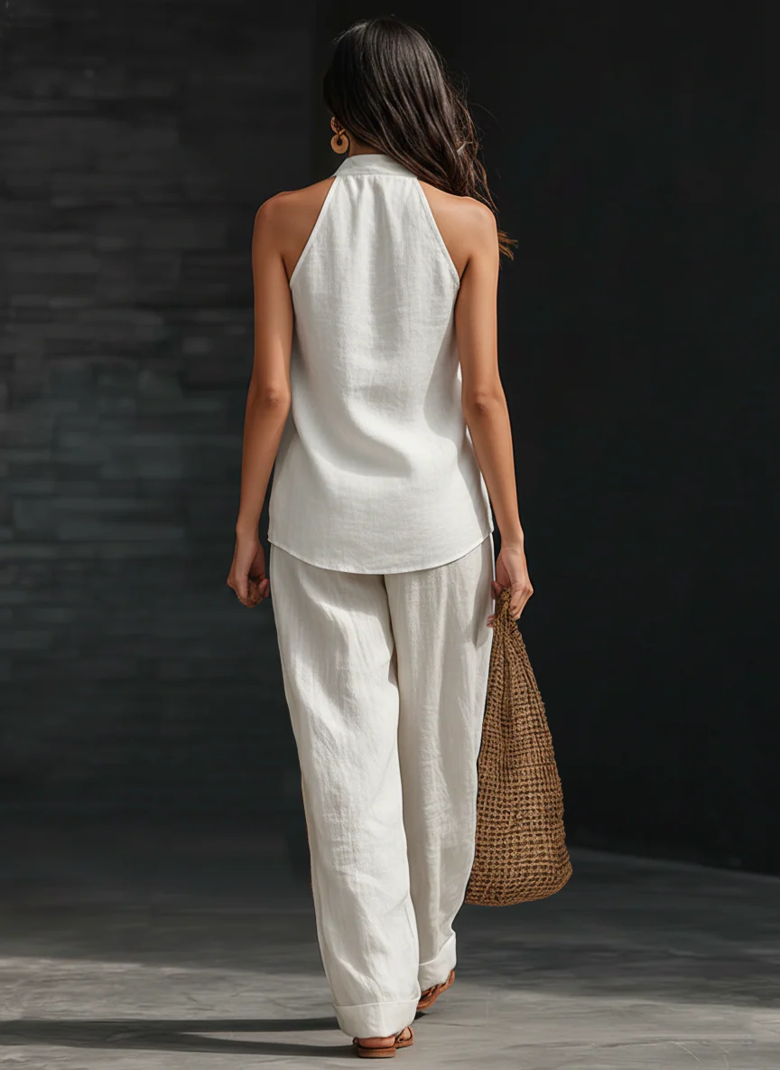 Zoe | Haut sans manches et pantalon large