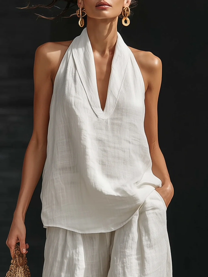 Zoe | Haut sans manches et pantalon large