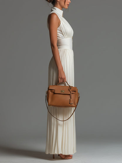 Combinaison Zsófia – chiffon blanc plissé • S1
