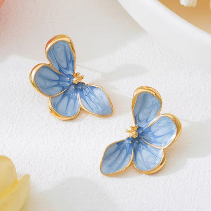Boucles d'oreilles en pétales de papillon