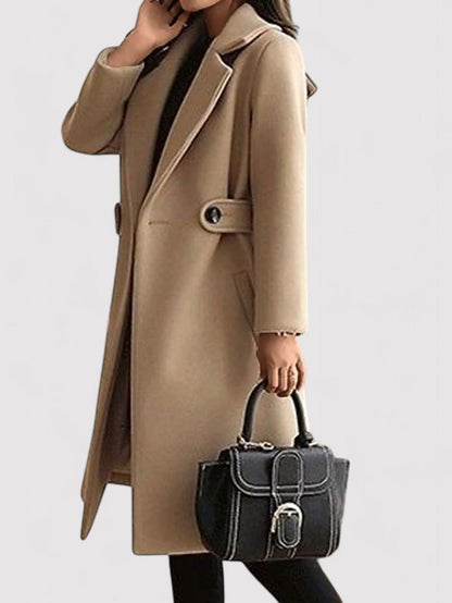 Manteau d'hiver long ceinturé