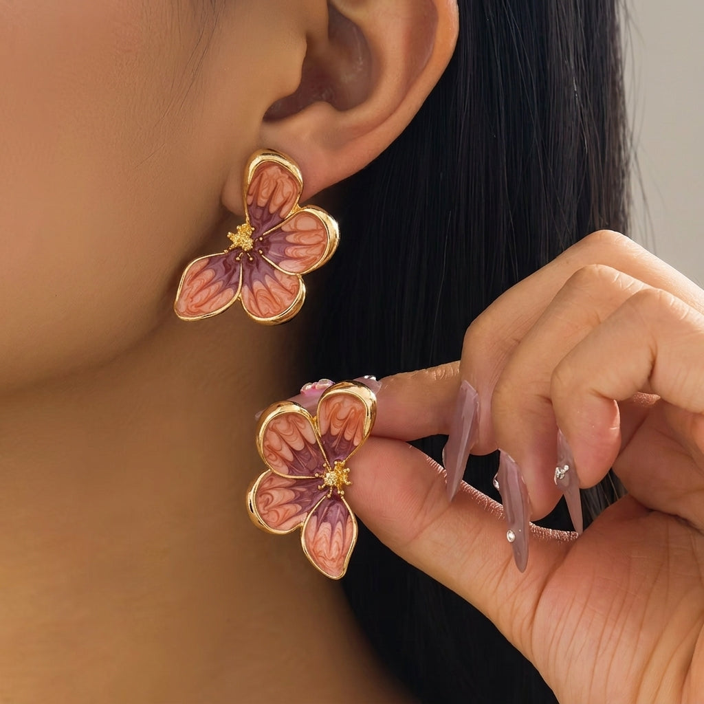 Boucles d'oreilles en pétales de papillon