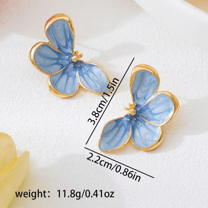 Boucles d'oreilles en pétales de papillon