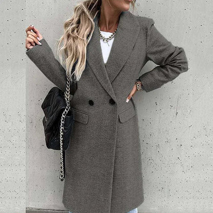Manteau d'hiver classique à revers