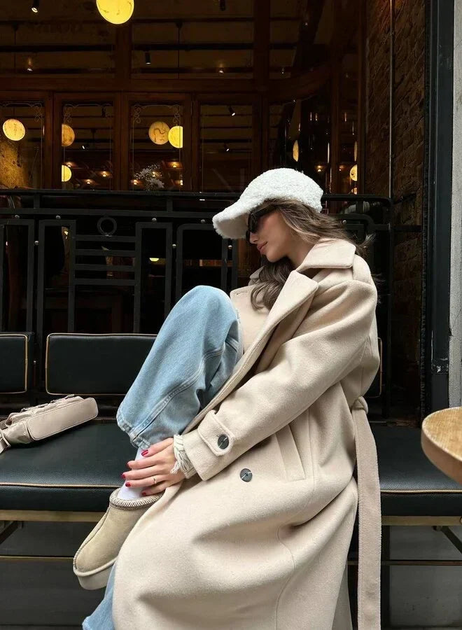 Manteau d'hiver long et chaud