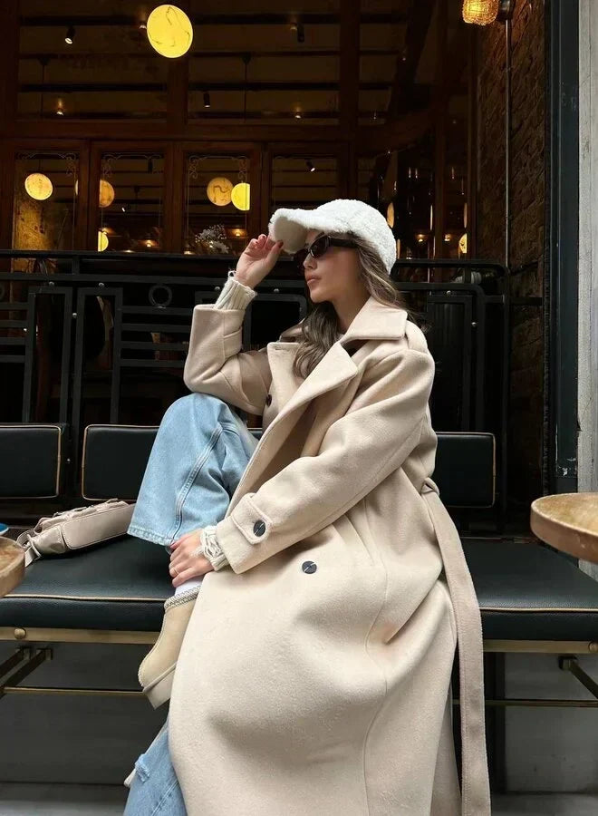 Manteau d'hiver long et chaud