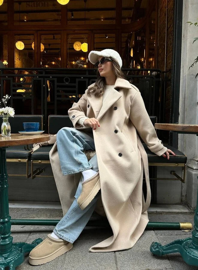 Manteau d'hiver long et chaud