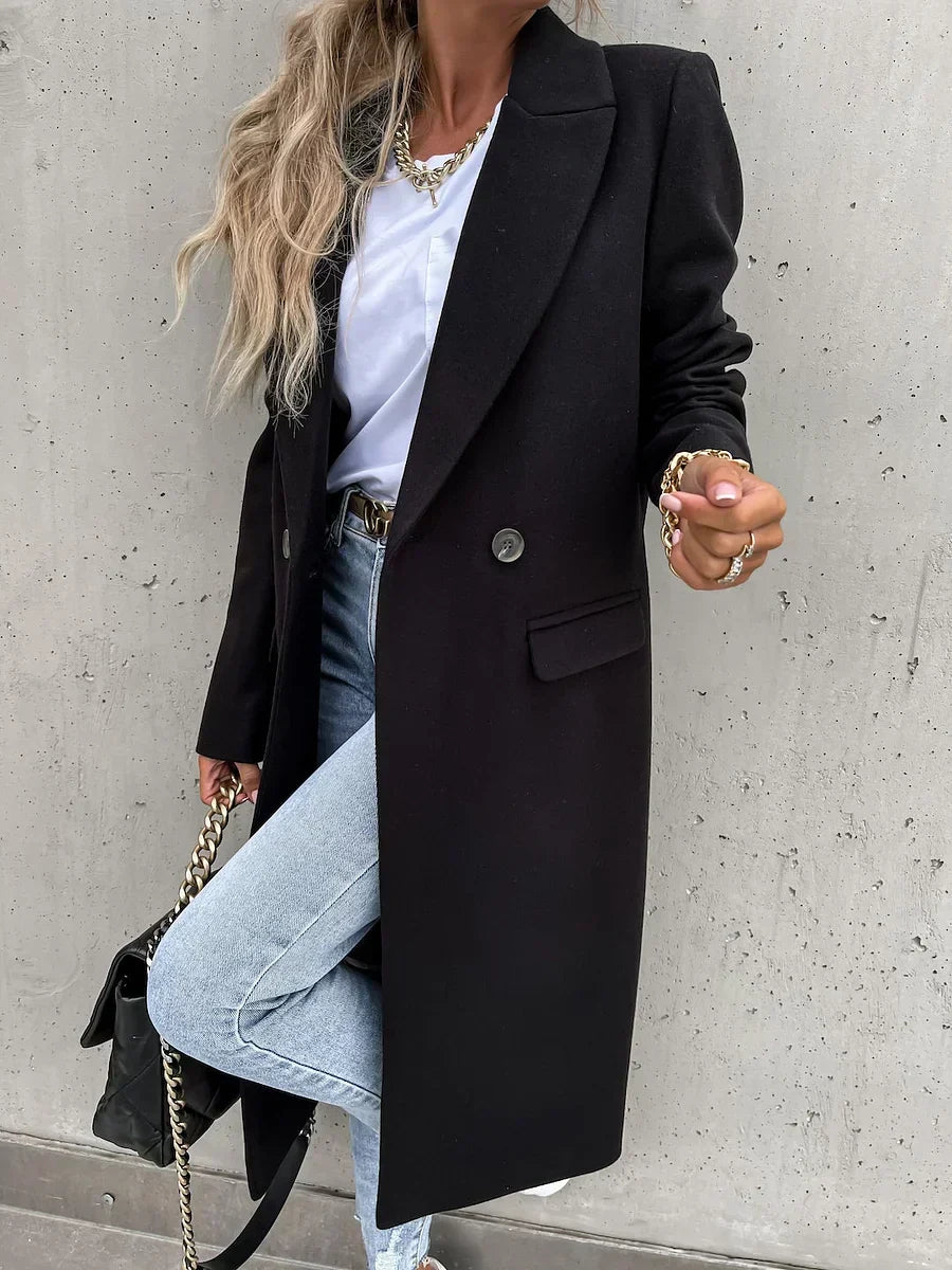 Manteau d'hiver classique à revers