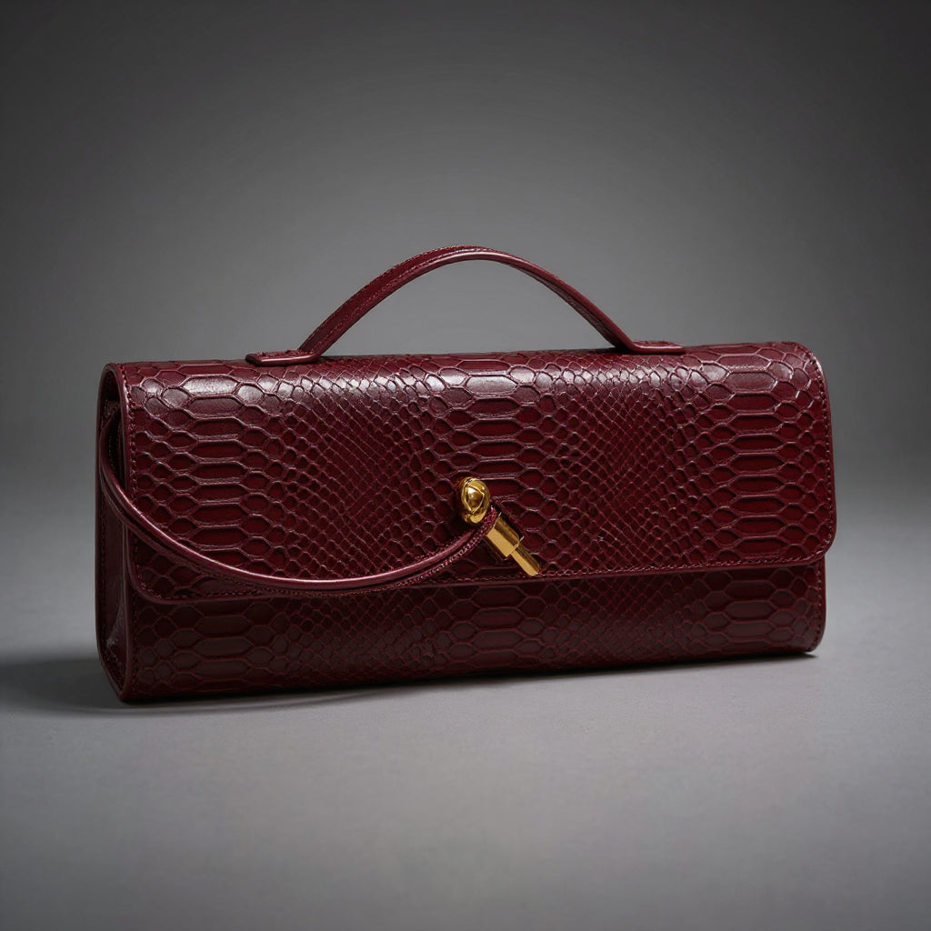 Pochette imprimé serpent Sammi