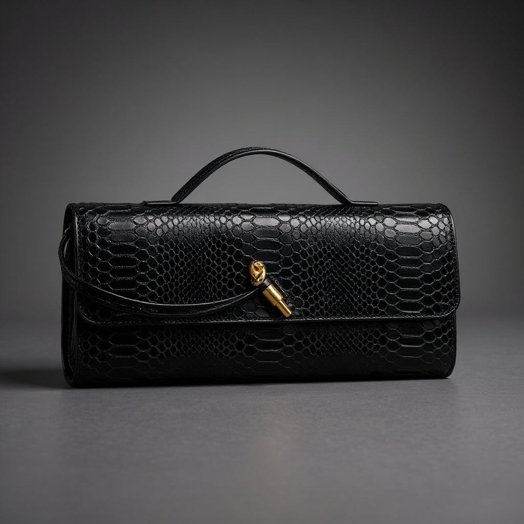 Pochette imprimé serpent Sammi