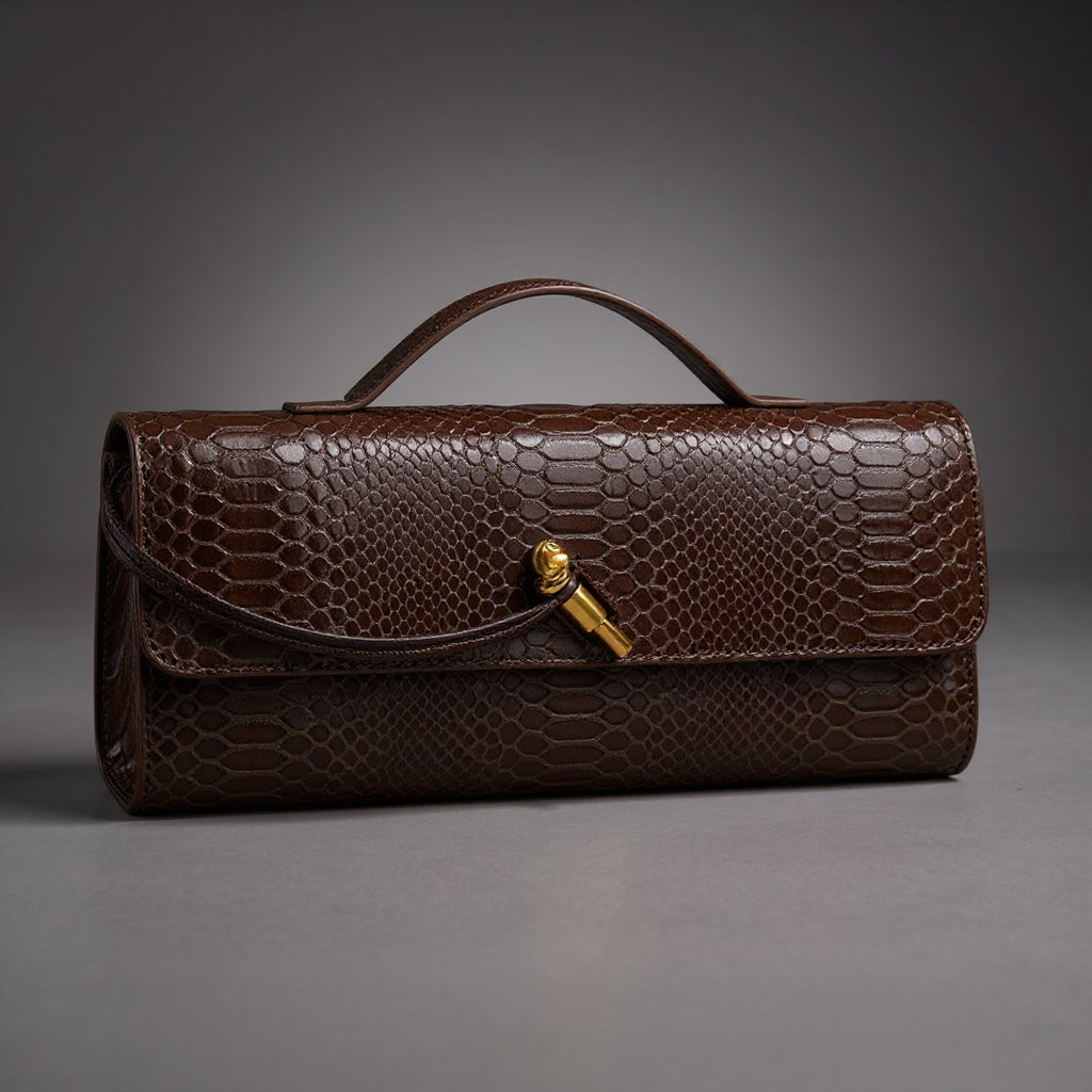 Pochette imprimé serpent Sammi