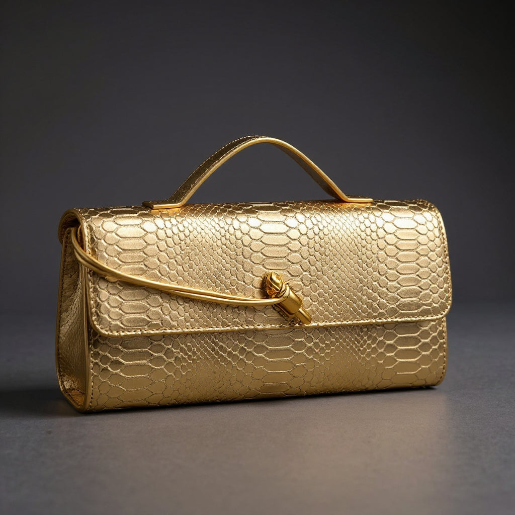 Pochette imprimé serpent Sammi