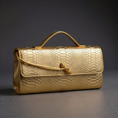 Pochette imprimé serpent Sammi