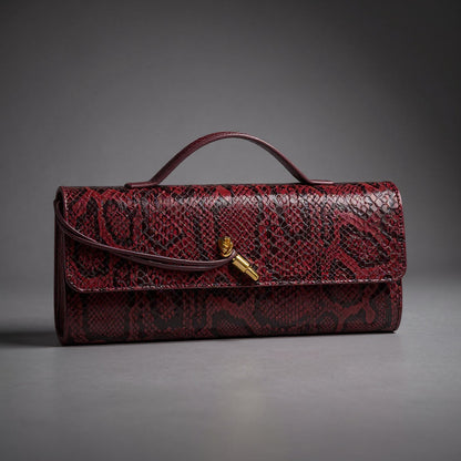 Pochette imprimé serpent Sammi