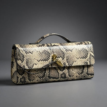 Pochette imprimé serpent Sammi