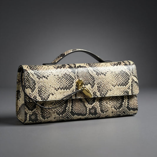 Pochette imprimé serpent Sammi