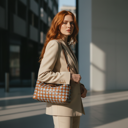 Sac hobo tressé Tori