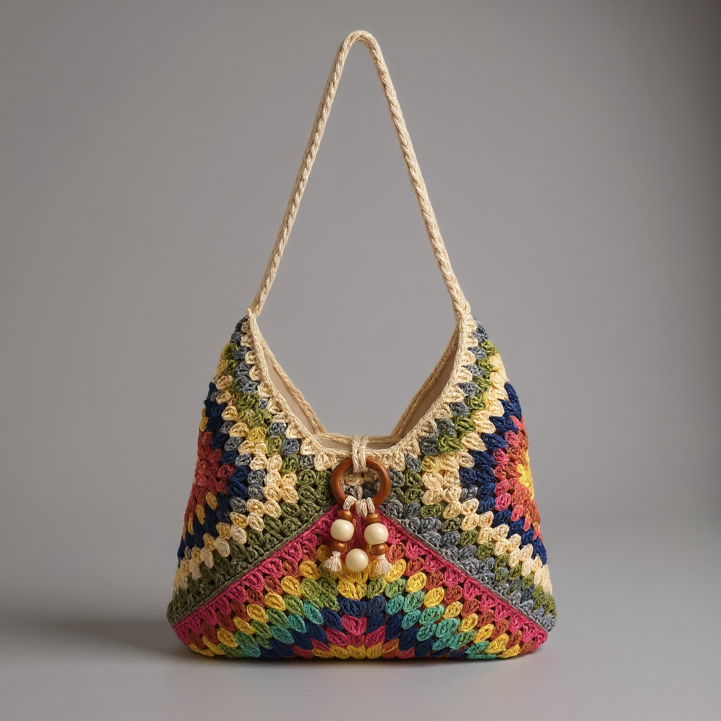 Grand sac crocheté Noelle