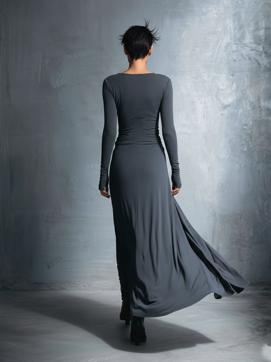 Naiara | Robe longue nouée sur le côté