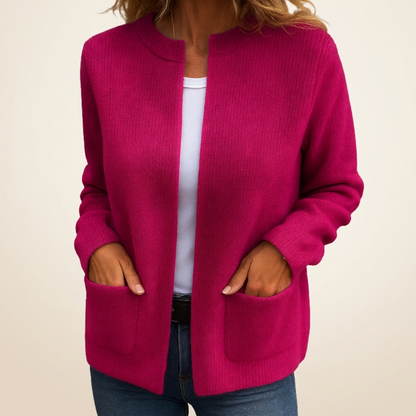 Cardigan en Maille Douce à Zip DIANE
