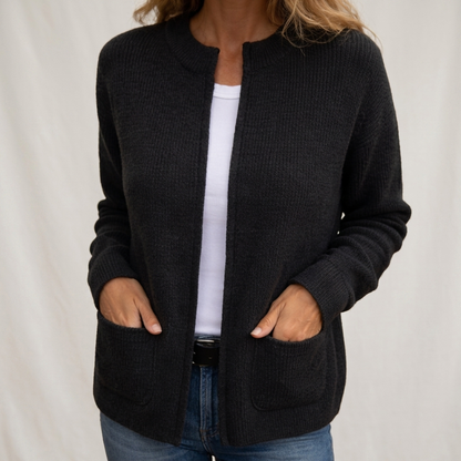 Cardigan en Maille Douce à Zip DIANE