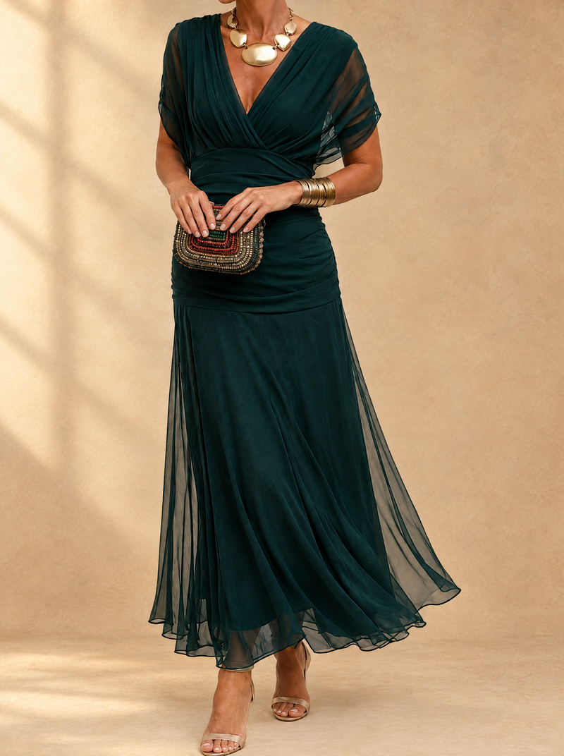 Robe Mikaela vert foncé