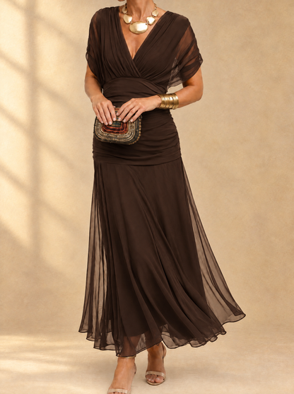 Robe Mikaela marron