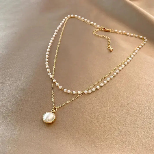 AUREA | Collier élégant doré et perles