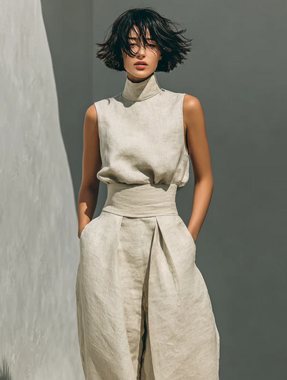 Nuria | Ensemble minimaliste de tops sans manches • S1