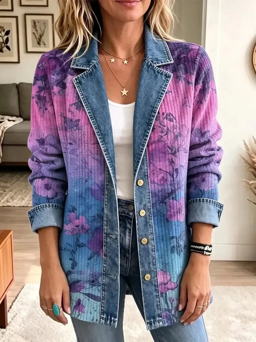 Evelyn | Veste rétro stylée à motif floral
